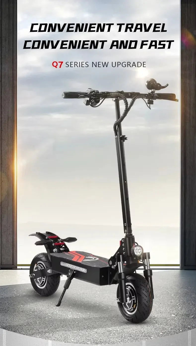 200W Dual Motor 52V19ah E-Scooter