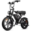 AMYET Fat Tire Full-Suspension Electric Bike Off-Road Hybrid, High Speed