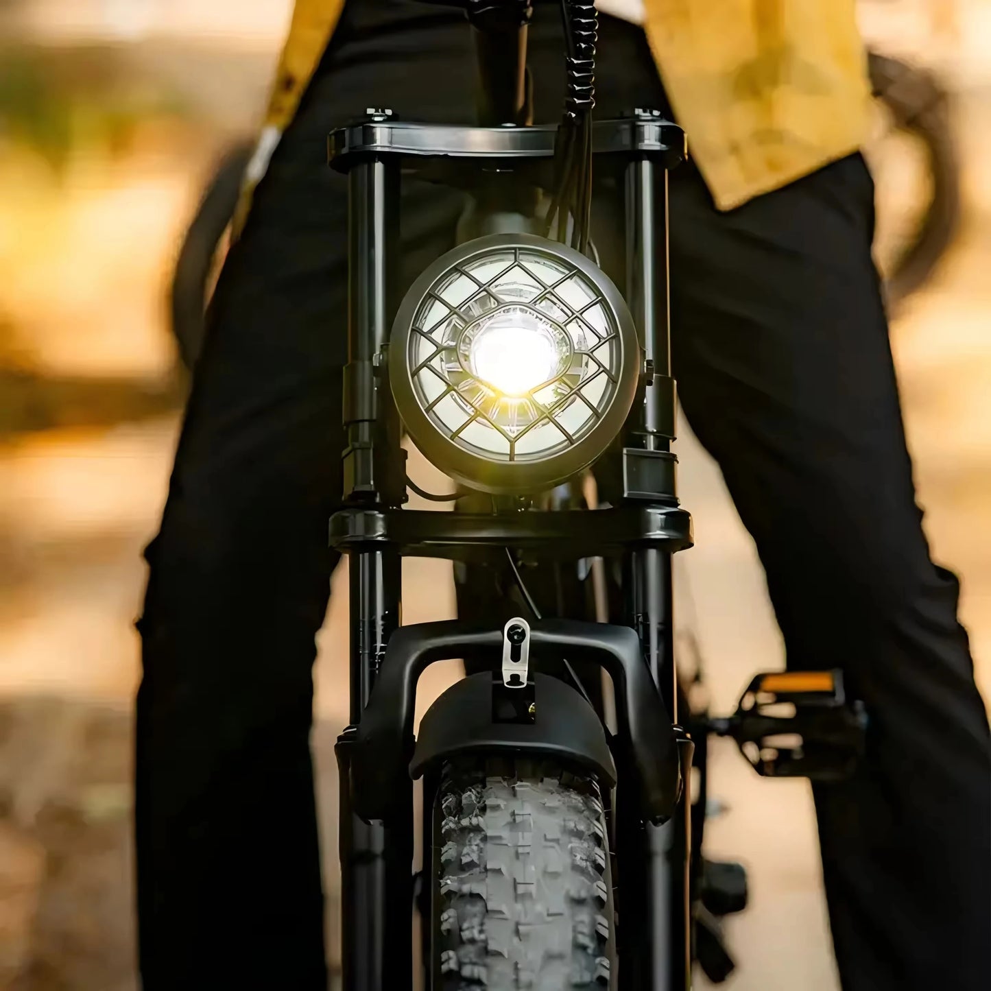 AMYET Fat Tire Full-Suspension Electric Bike Off-Road Hybrid, High Speed