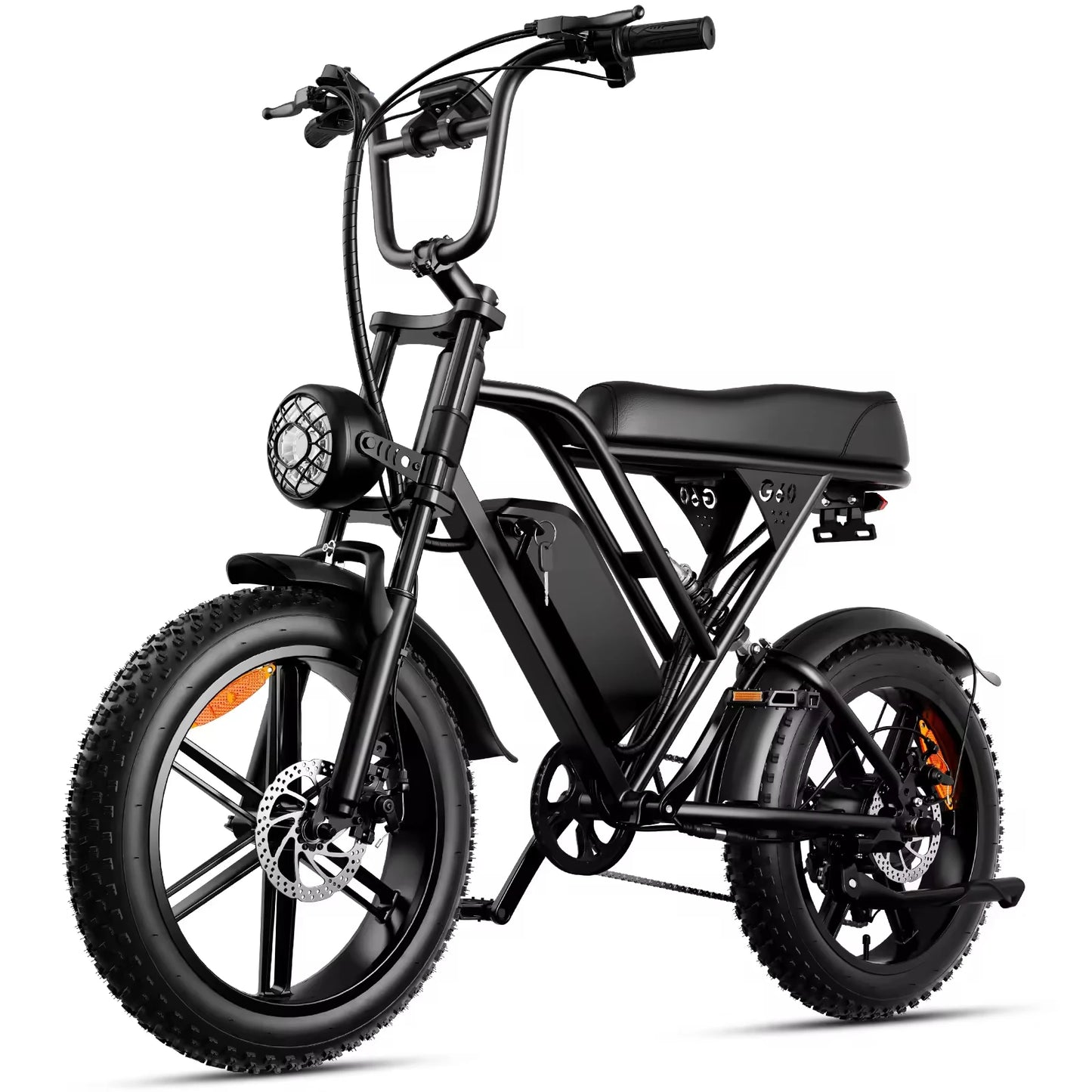 AMYET Fat Tire Full-Suspension Electric Bike Off-Road Hybrid, High Speed