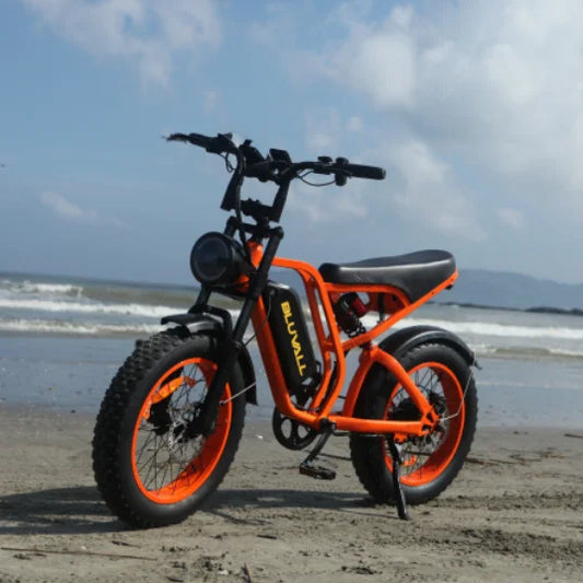 52V 1200W Fat Tire Electric Bike – Hybrid Mountain E-Bike, 20Ah Battery