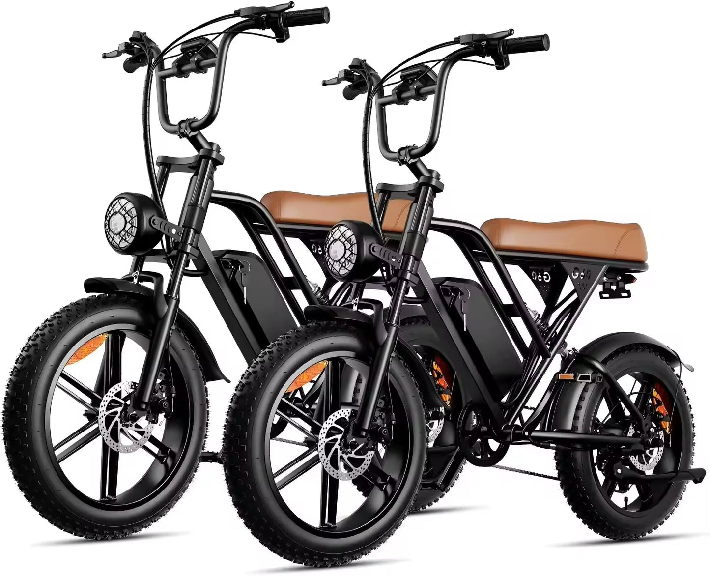 AMYET Fat Tire Full-Suspension Electric Bike Off-Road Hybrid, High Speed
