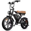AMYET Fat Tire Full-Suspension Electric Bike Off-Road Hybrid, High Speed