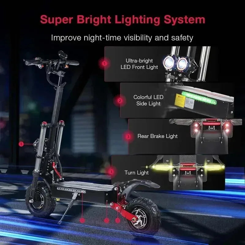 95km/h Oil Brake 11 Inch Electric Scooter