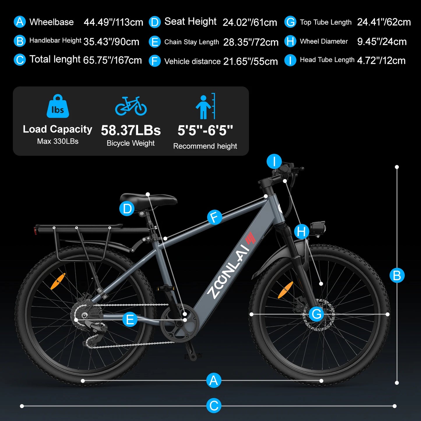 26''/24''Electric Mountain Bike