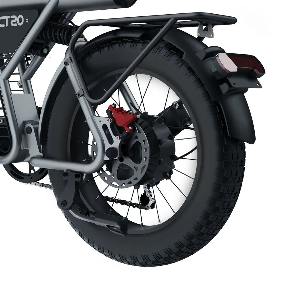 Coswheel CT20 1500W Fat Tire Electric Bike – 20" Moped-Style E-Bike for Adults, 48V 25Ah, Off-Road/Mountain