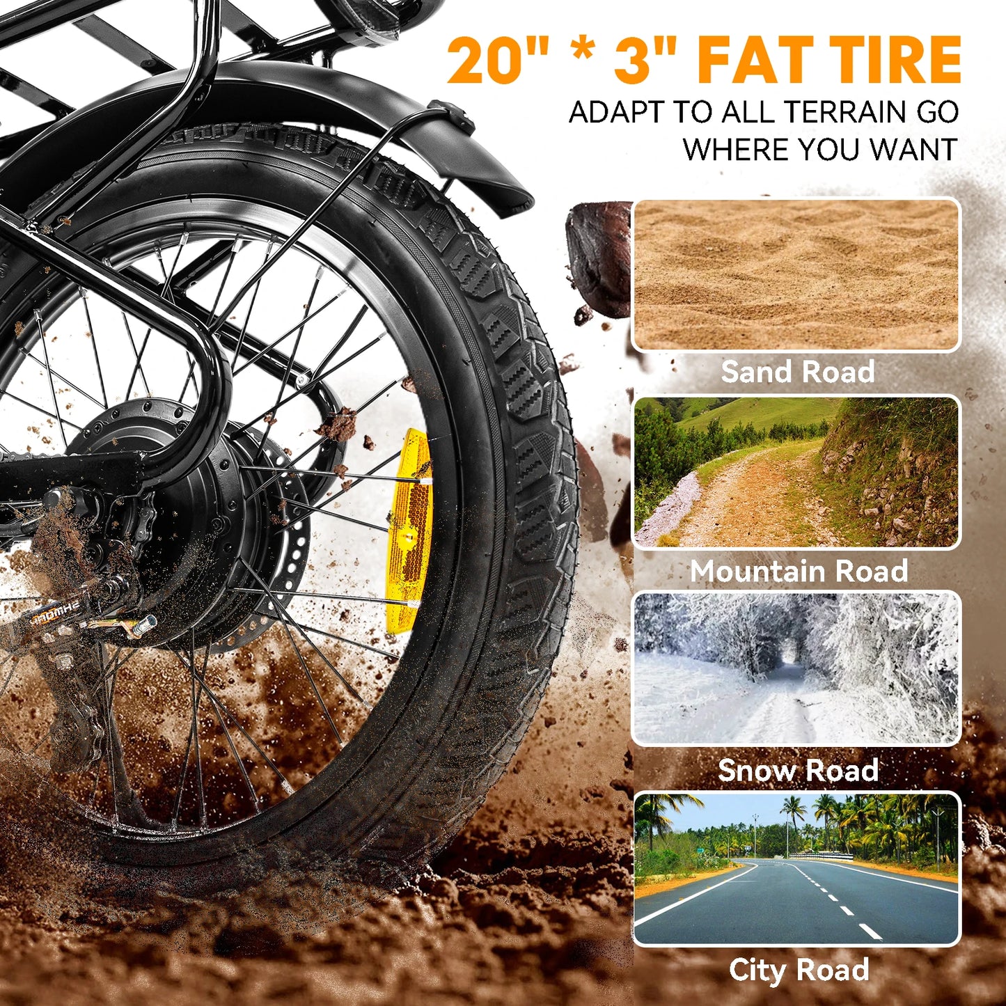 750W Motor 7-speed Adjustable Electric Bike