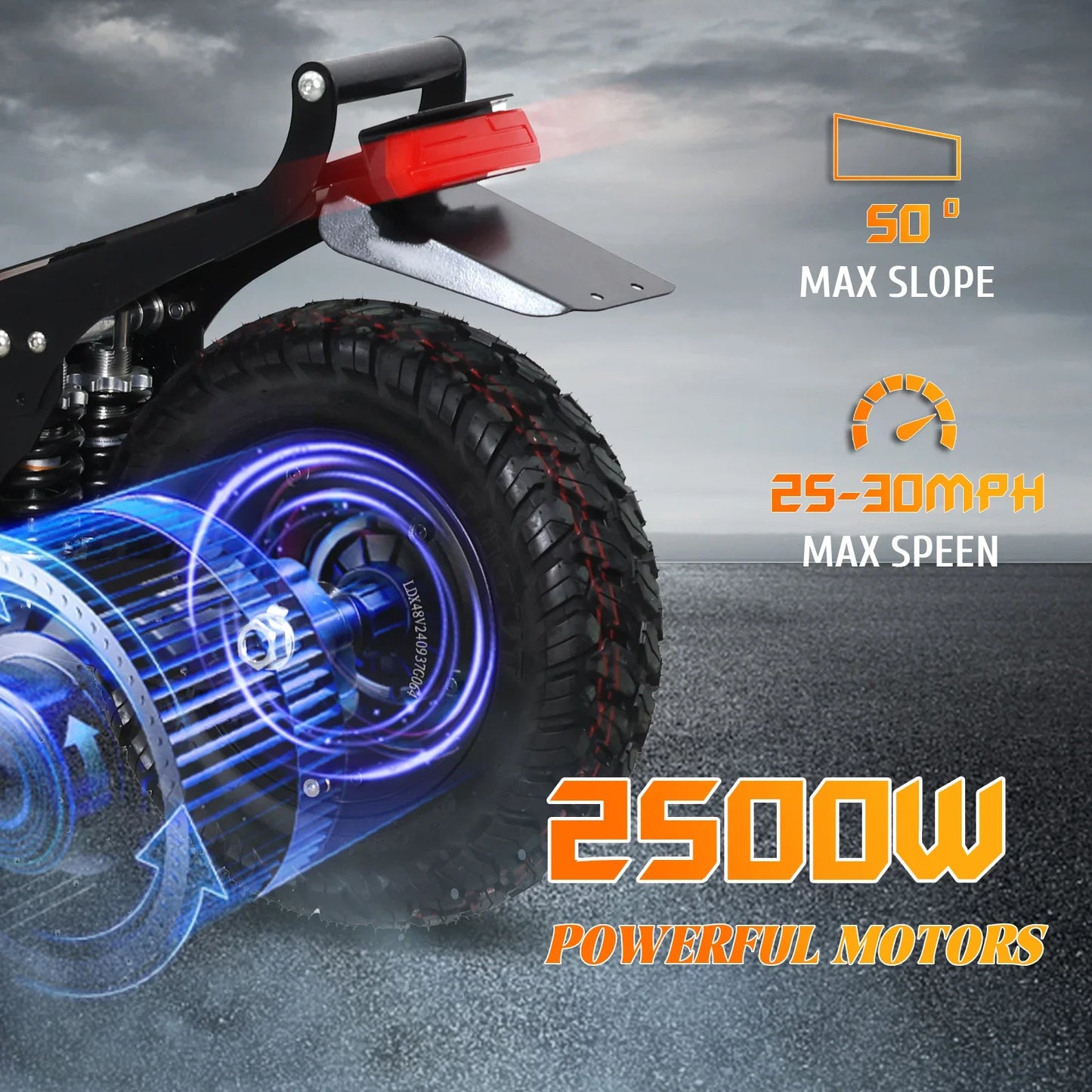 60km 11 Inch Off-Road Tire LCD Display Foldable Electric Scooter
