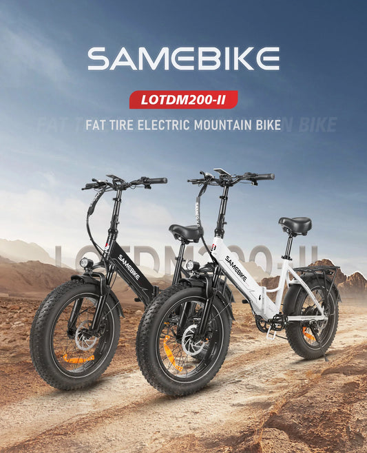 750W Folding Fat Tire Electric Bike — 48V 13Ah, 20", 7-Speed