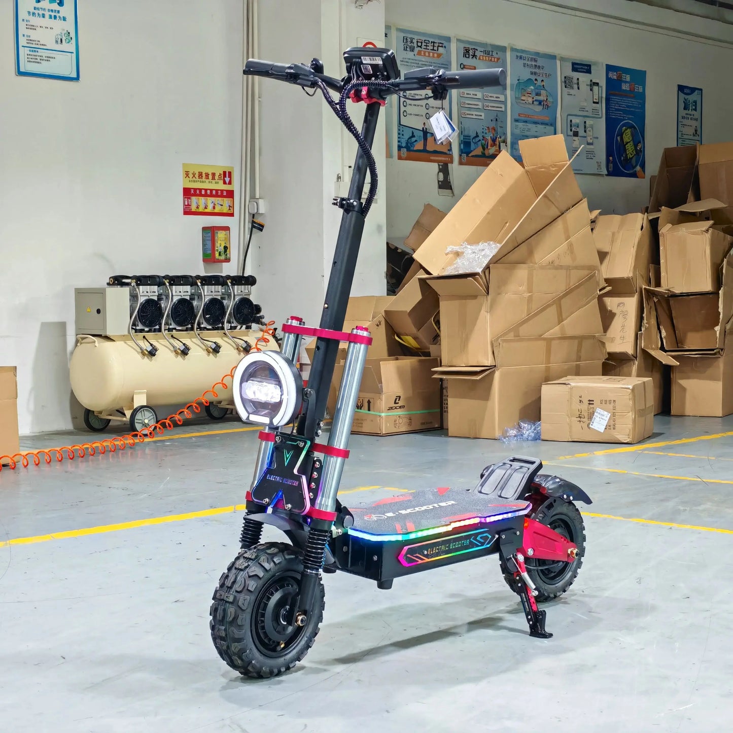60V18AH to 38AH Battery Safety App Control Electric Scooter
