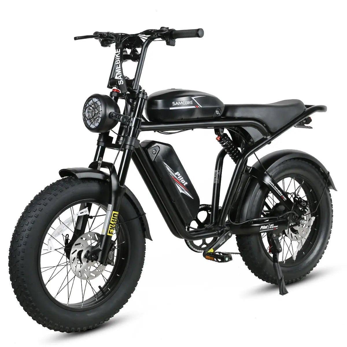 2000W Fat Tire Electric Bike – 48V 36Ah Detachable Battery, 20" Off-Road, High-Carbon Steel Frame