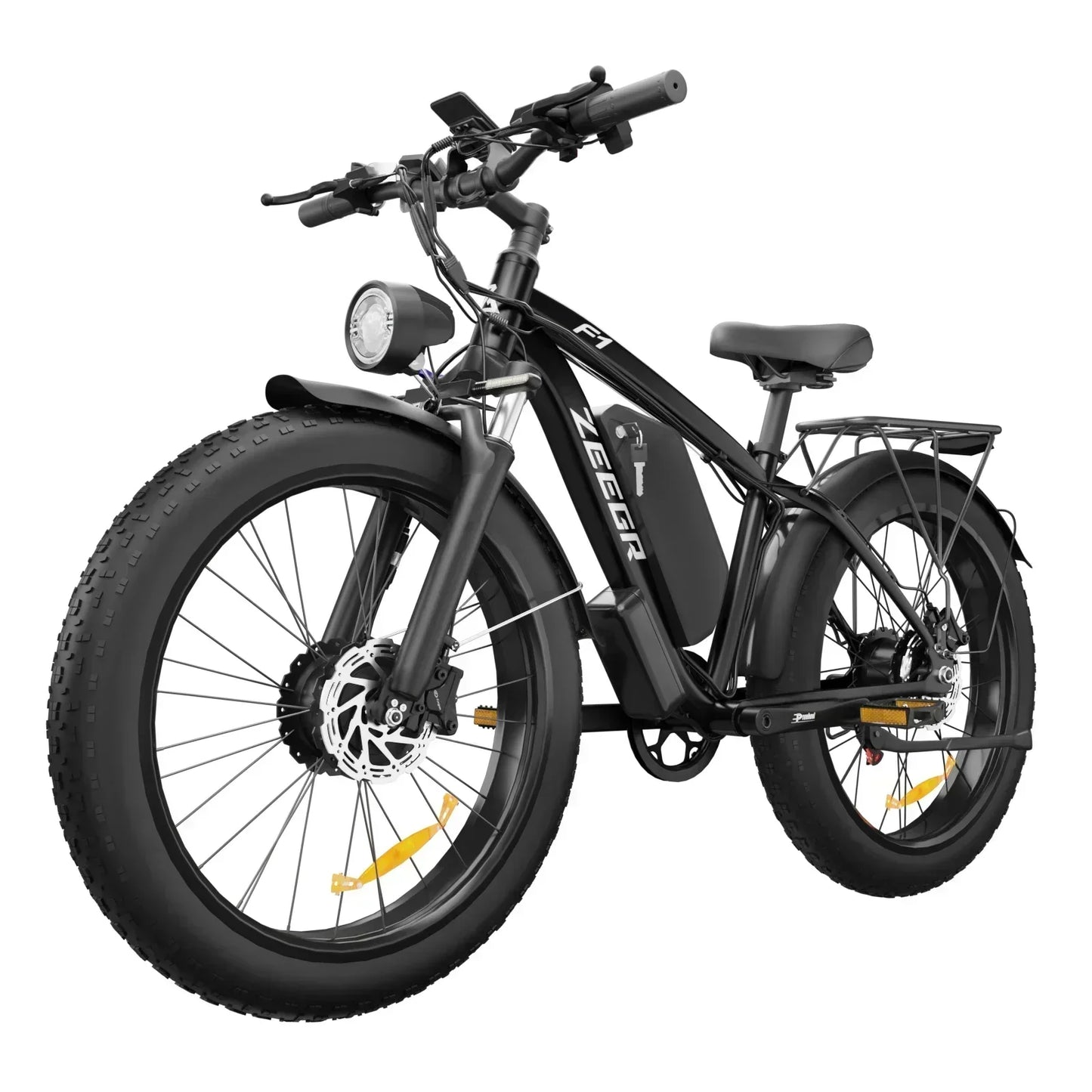 F1 2000W Dual-Motor Fat Tire Electric Bike – 48V 22Ah, 26" Tires, Hydraulic Brakes, Adult Snow/Beach/Mountain E-Bike