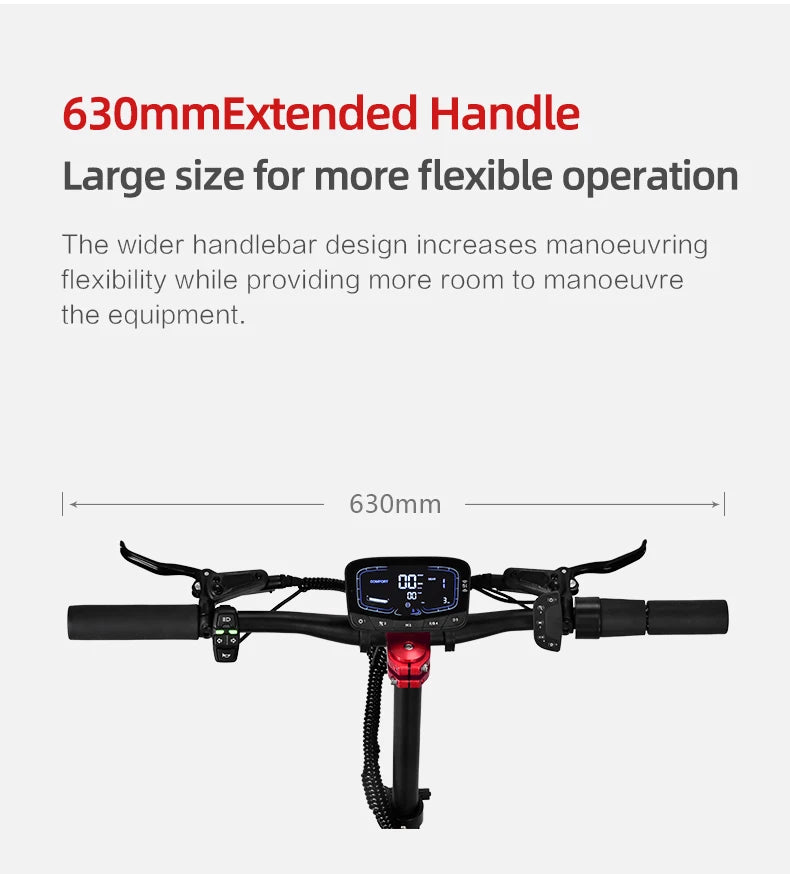 60V18AH to 38AH Battery Safety App Control Electric Scooter