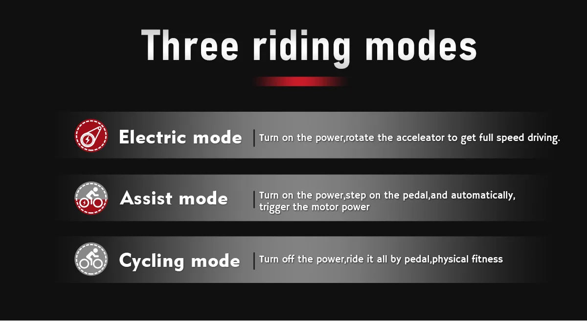 2000W Fat Tire Electric Bike – 48V 36Ah Detachable Battery, 20" Off-Road, High-Carbon Steel Frame